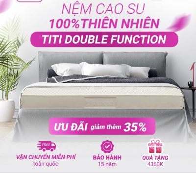 NỆM 100% CAO SU THIÊN NHIÊN THẮNG LỢI TITI - DOUBLE FUNCTION