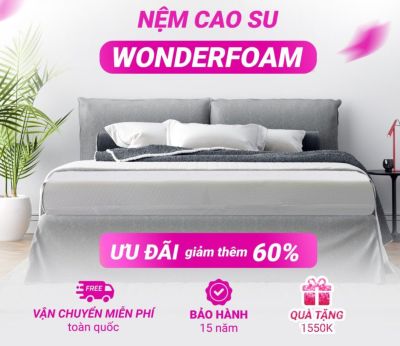 NỆM CAO SU WONDER FOAM THẮNG LỢI